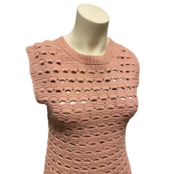 Eleven Six Remi Crochet Shift Dress NEW Rosa Pink - Picture 3 of 9